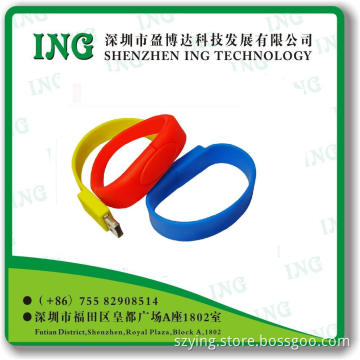 Silicone USB Flash Drive/USB Wristband/Bracelet/USB Flash Disk